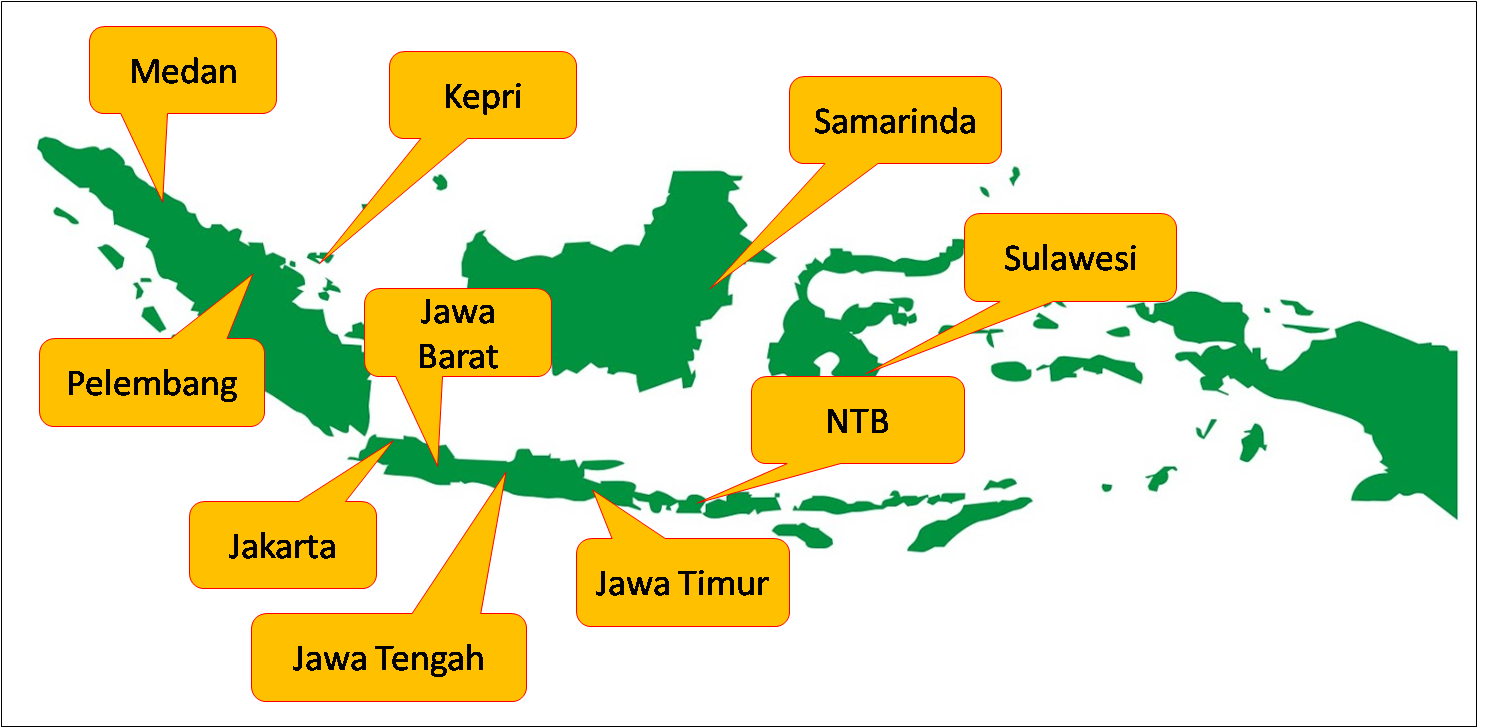 Ict Is The Property Of Local Company In Indonesia, - Landslides In Indonesia Map (1502x728), Png Download