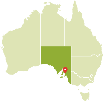 Australia Map - Adelaide,sa - Flinders Ranges On Map (378x377), Png Download