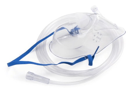 Mask - Mckesson Brand Mckesson Oxygen Mask Elongated Adult (650x583), Png Download