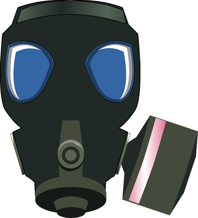 Gas Mask 296413 960 - Ww2 Gas Mask Cartoon (656x720), Png Download