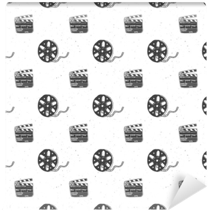 Fotomural Cinta De Cine, Carrete De Película Y Claqueta - Film (400x400), Png Download