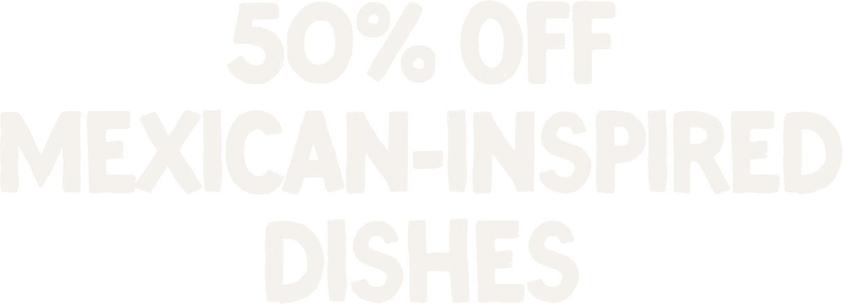50% Off Selected Mexican Dishes - Obrigado Pela Participação De Todos (1210x437), Png Download