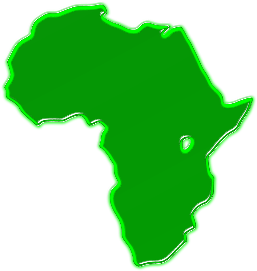 Africa Map Geography - Africa Map Green (1211x1280), Png Download
