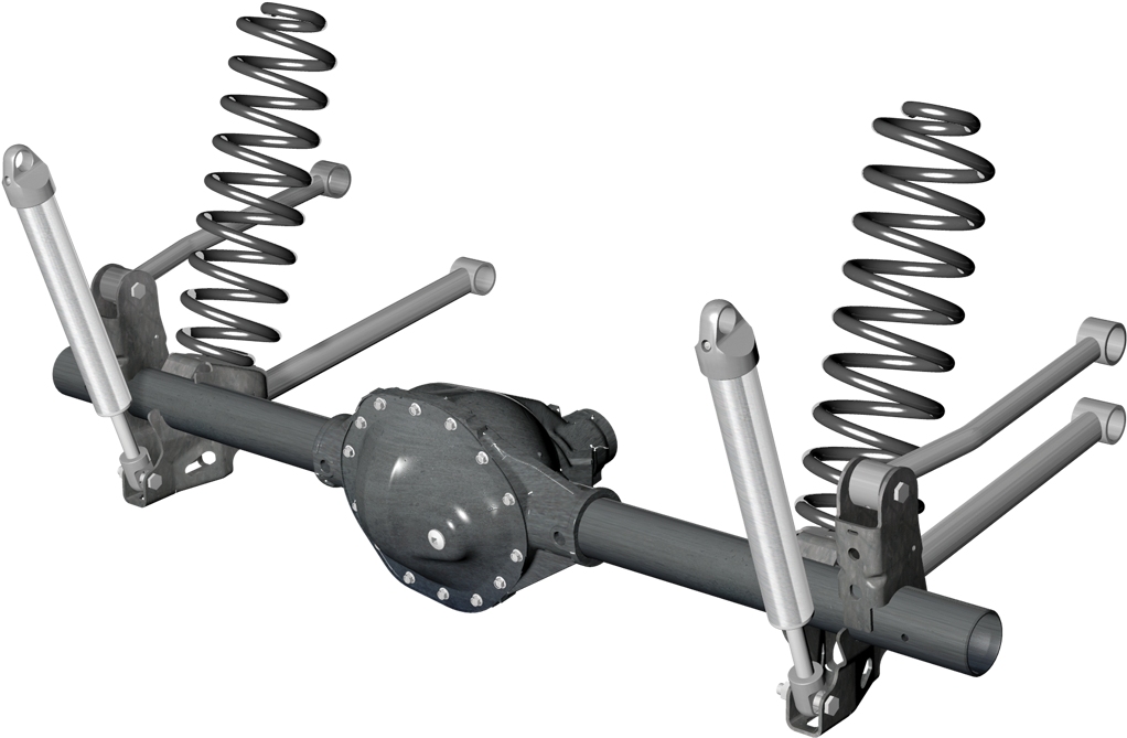 The 4 Link's Arms Run Parallel Forward From The Axle - Coil Spring 5 Link (1250x700), Png Download