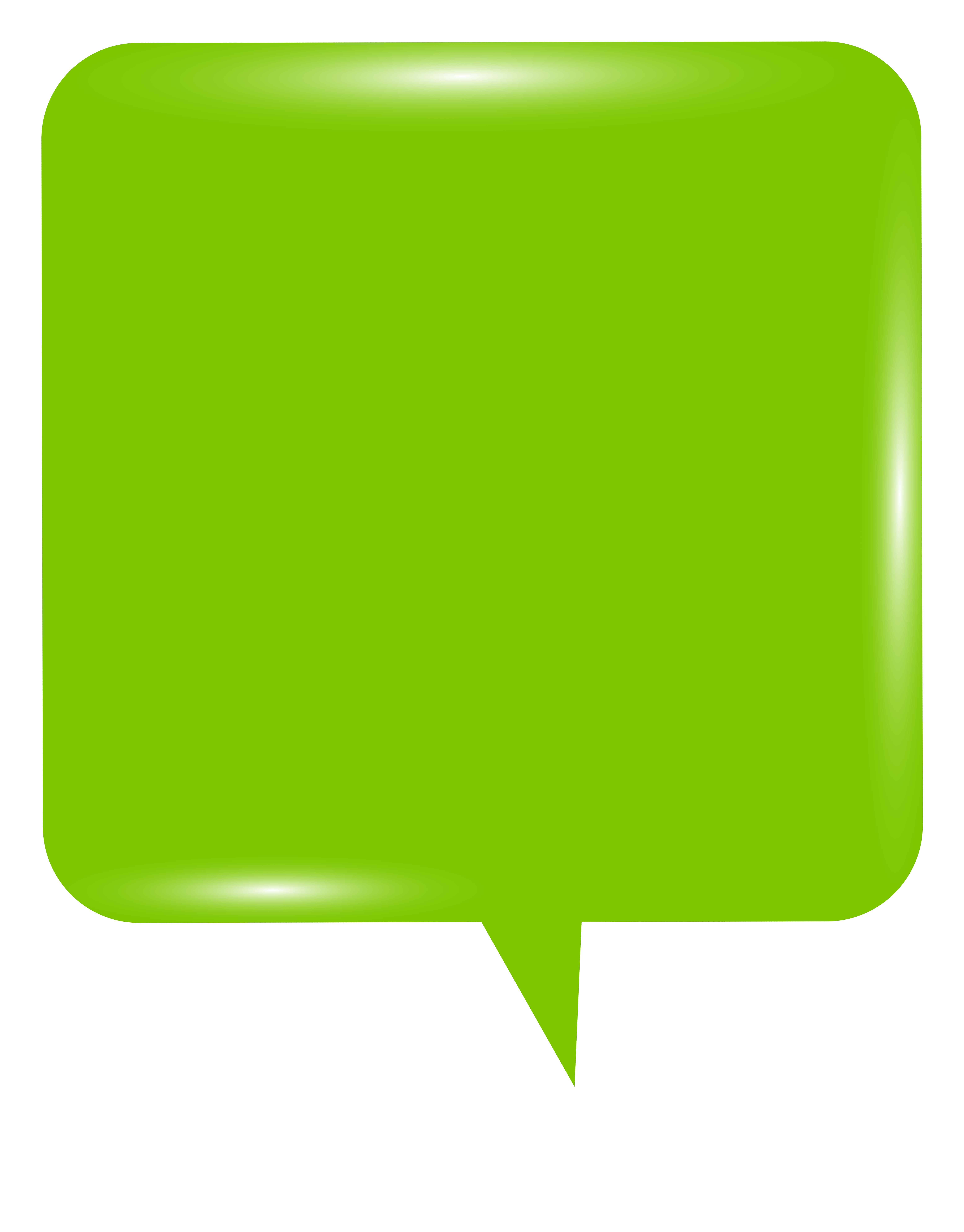 Bubble Speech Green Png Clip Art Image Gallery (6381x8000), Png Download