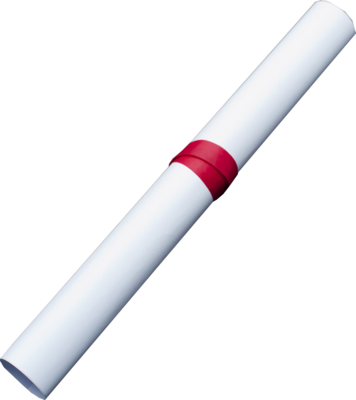 Diploma Scroll Png Download - Diploma De Formatura Enrolado Png (356x400), Png Download