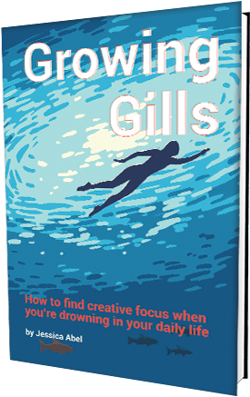 How To Find Creative Focus When You're Drowning In - Growing Gills [book] (370x500), Png Download