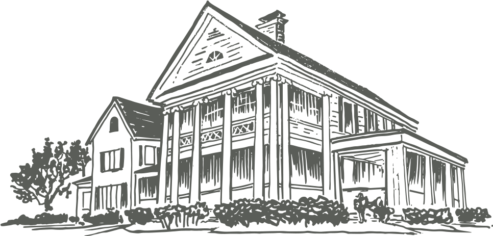 Hh Circle House Stamp - House (1000x578), Png Download