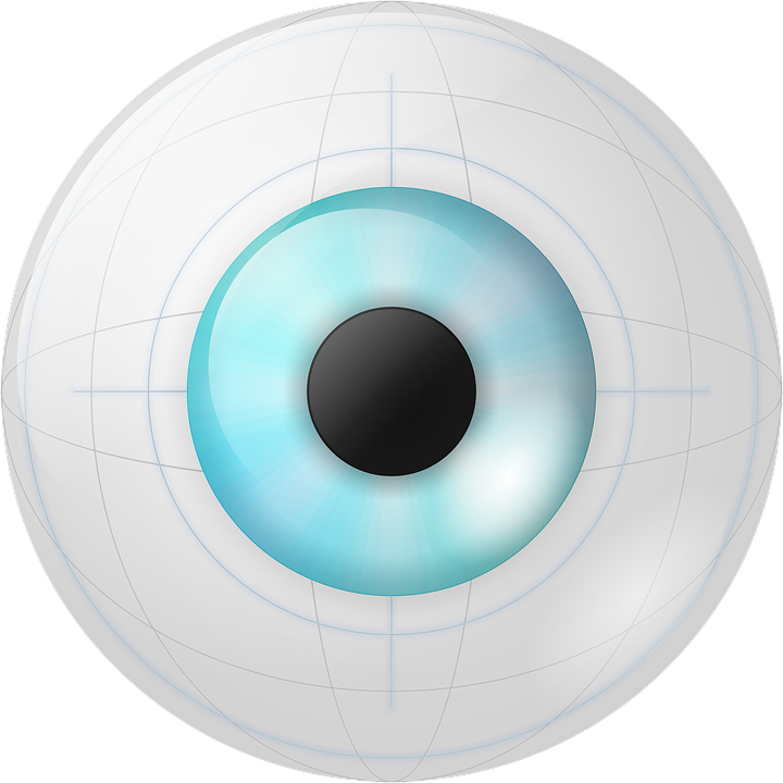 Eye, Iris, Robotic, Vision, Vista, Eyeball, Bionic - Eye (640x640), Png Download