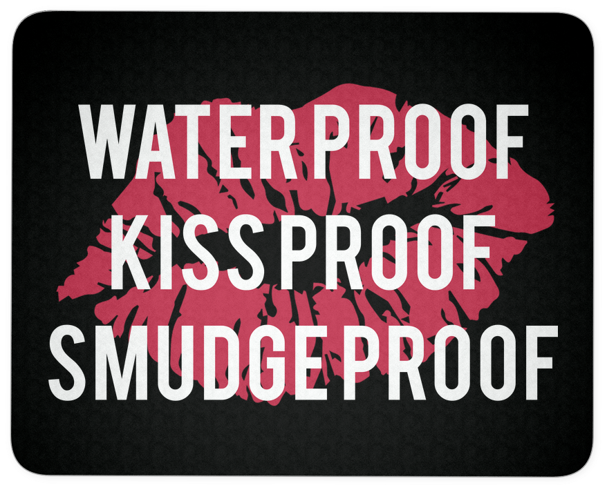 Waterproof Kissproof Smudgeproof Lipstick Kiss Print - Sleeve (1024x1024), Png Download