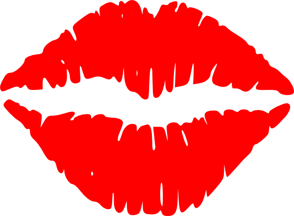28 Collection Of Lipstick Lips Clipart - Lips Clip Art (600x442), Png Download