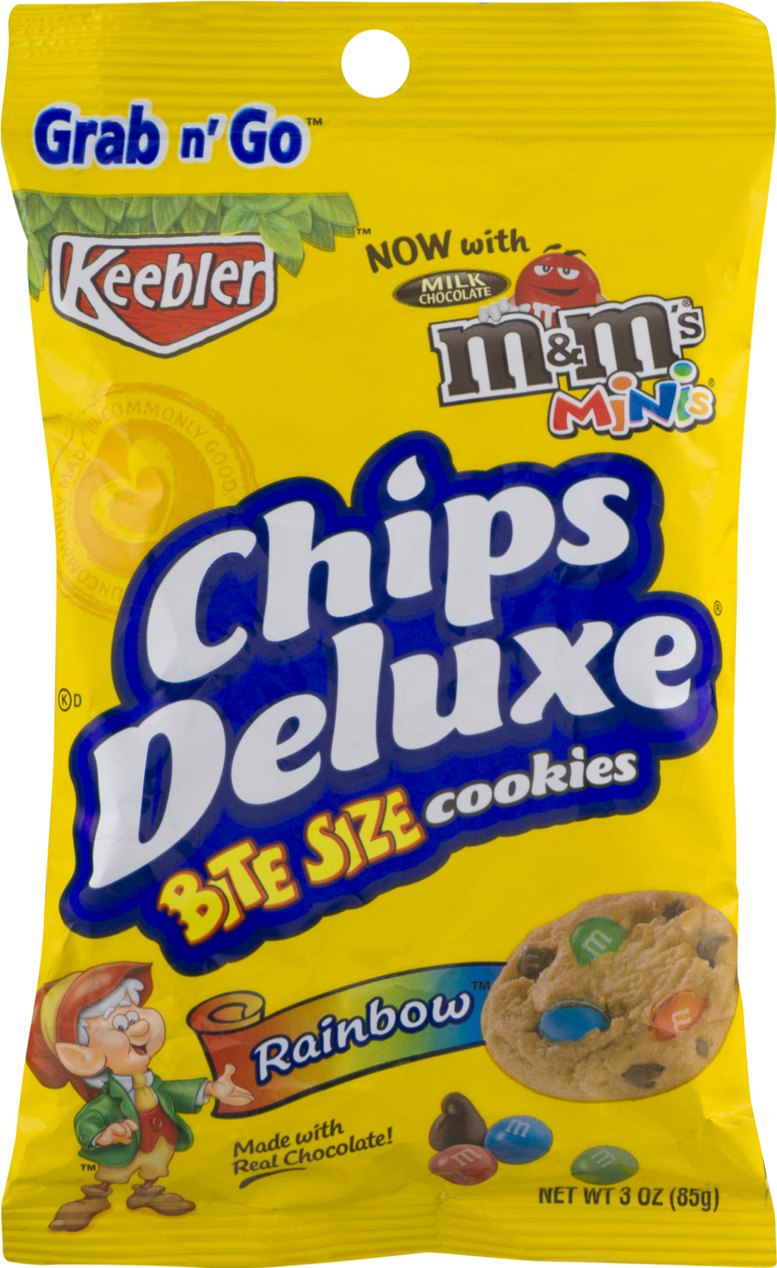 Keebler Chips Deluxe Cookies - 3 Oz Bag (1800x1800), Png Download