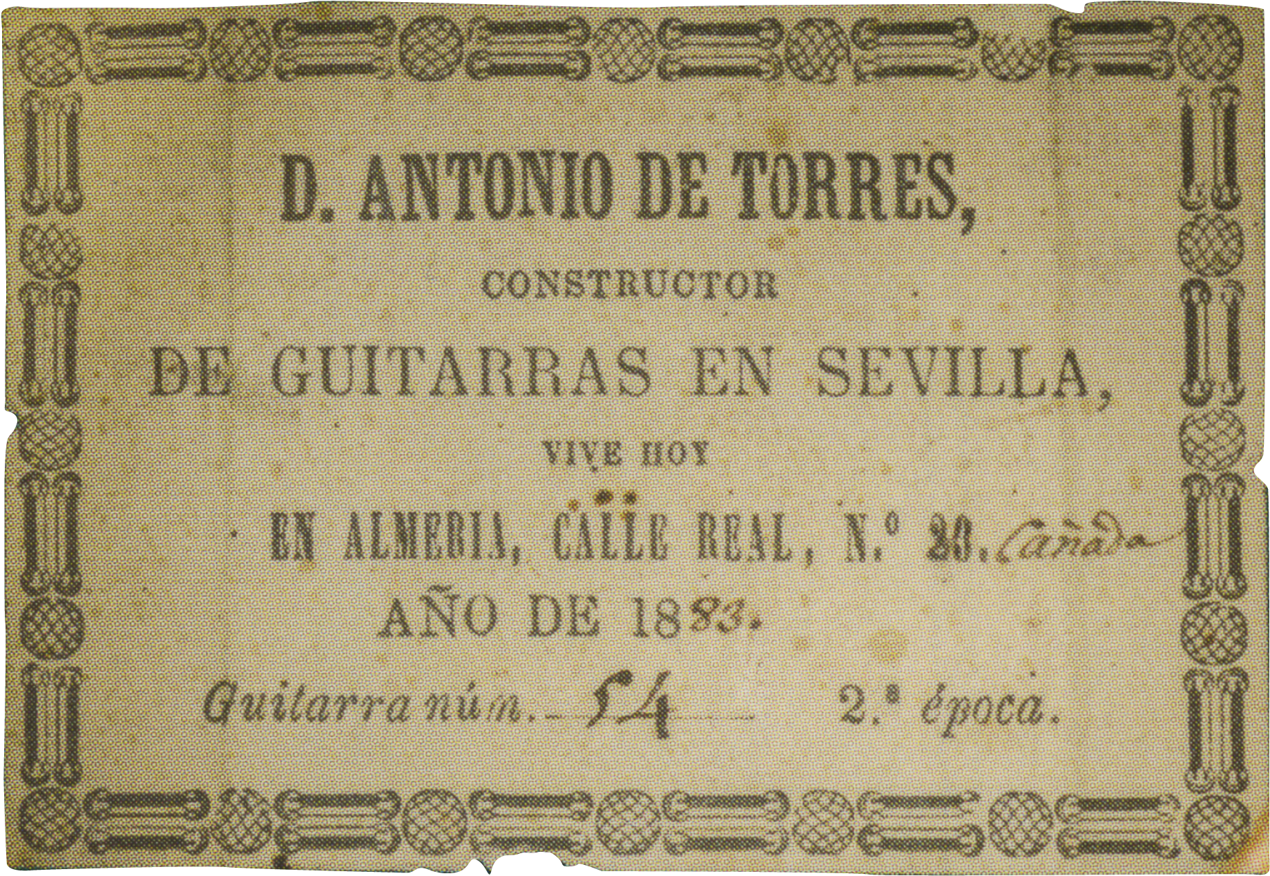 Antonio De Torres Guitars Classical Guitar Nylon Spanish - Guitar (2083x1389), Png Download