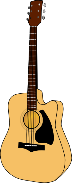 Free To Use Amp Public Domain Guitar Clip Art - Guitar Clip Art (234x590), Png Download
