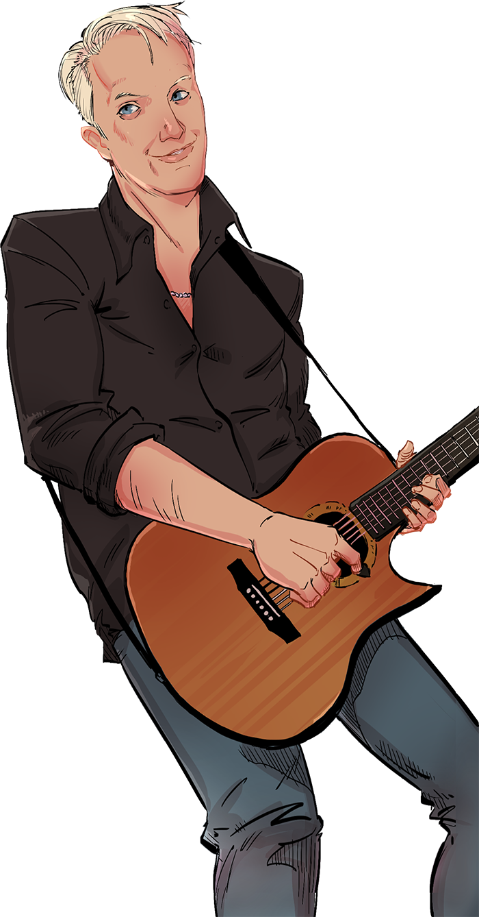Steve Danielsen Playing Guitar - Guitar (700x1338), Png Download