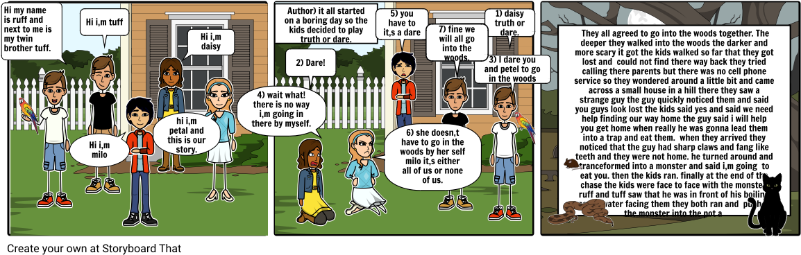 All Because Of A Dare - Storyboard (1164x385), Png Download