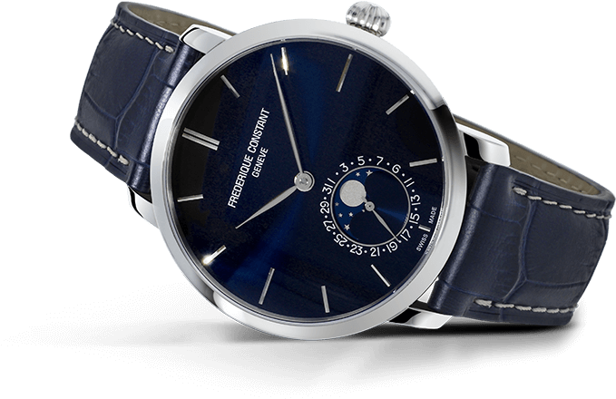 Manufacture Slimline Moonphase - Frederique Constant Men's Classics Auto Moonphase (800x500), Png Download