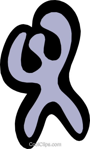 People As Bezier Shapes Royalty Free Vector Clip Art (291x480), Png Download