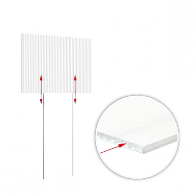 The Optional Premium Yard Sign Stakes Fit Securely - Lawn Sign (385x385), Png Download