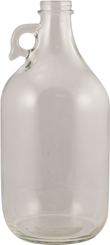 Flint Jug With Handle - Glass Bottle (500x500), Png Download