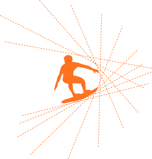 Cool Math Orange Surfer - Logarithm Vector Png (520x544), Png Download