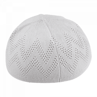 Suficap Men's Knitted Prayer Skull Cap, White Price - Beanie (375x375), Png Download