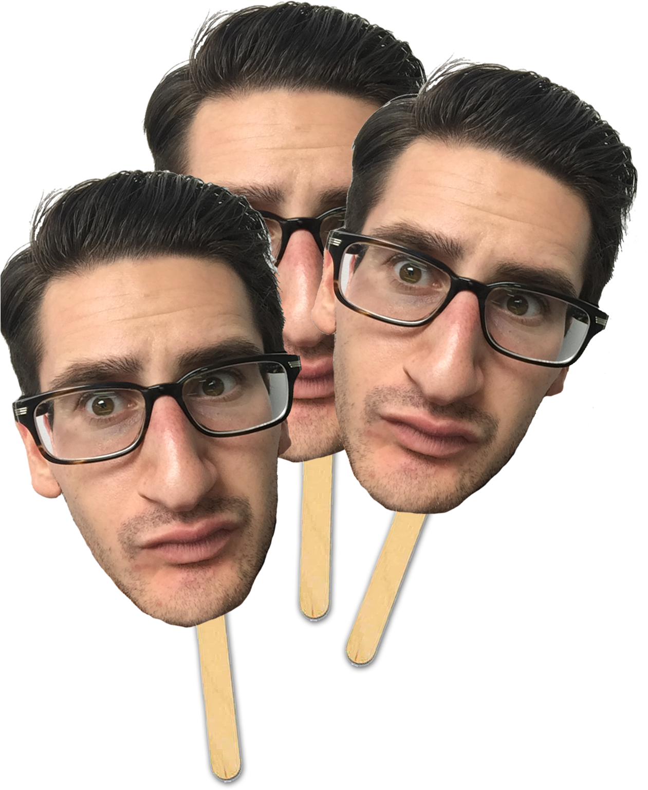 Each Order Comes With An Attachable Stick And A Fun - Cartoon (1260x1549), Png Download