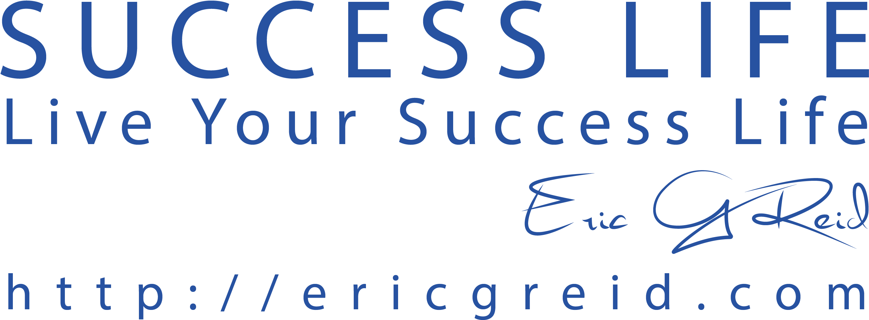 Reid Success Life - Calligraphy (3444x1330), Png Download