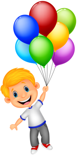 Escuela Dominical Para Niños, Dibujos Para Niños, Imagenes - Boy With Balloon Clipart (252x500), Png Download