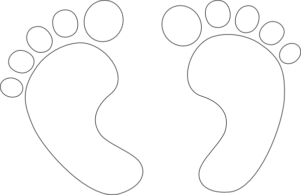 Baby Footprints (600x389), Png Download