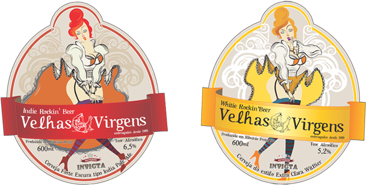 Velhas Virgens Indie Rockin' Beer (788x478), Png Download