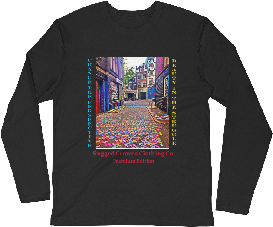 Change Your Perspective Long Sleeve Fitted Crew - Petits Poemes D'automne (1000x1000), Png Download