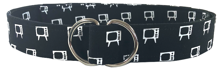 Black And White Retro Tv Belt By Oliver Green - Wristlet (750x244), Png Download