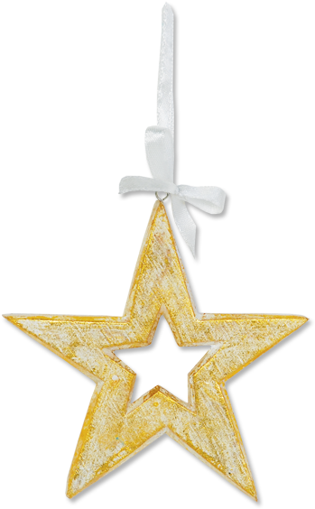 Gold Star Ornament, Set Of - Japanese Merchant Flag Ensign (600x600), Png Download