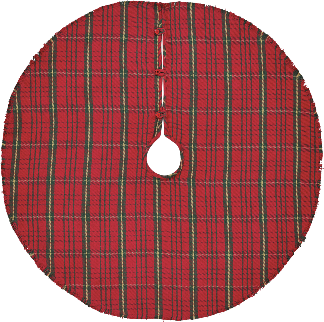 Vhc Holiday Decor Jasper Woven Mini Tree Skirt - Tartan (1200x1200), Png Download