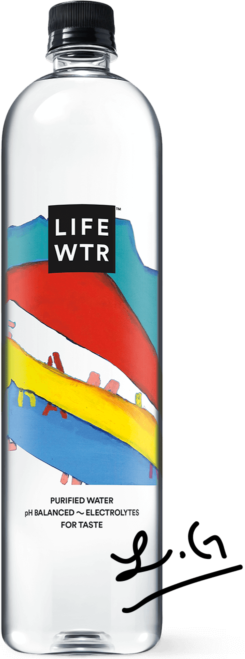 Luis Gonzalez Lifewtr Premium Bottled Water Png Avion - Lifewtr Arts In Education (812x1324), Png Download