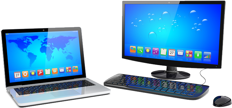 Desktop-laptop - Computers Applications (960x700), Png Download