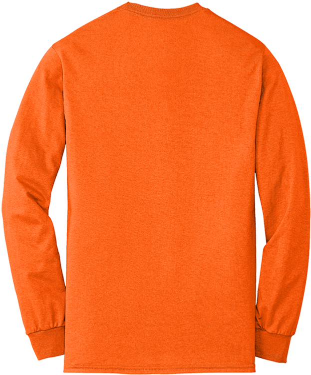 Tpf Long Sleeve Tee Unisex 50/50 Cotton/polyester Long - Sweater (750x750), Png Download