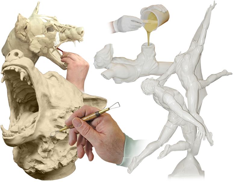 Sculpture & Art Casting - Make Resin Statue (800x612), Png Download