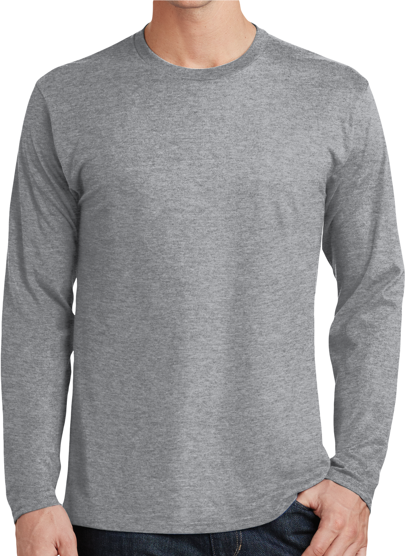 Heather Long Sleeve Shirt Png (1950x1950), Png Download