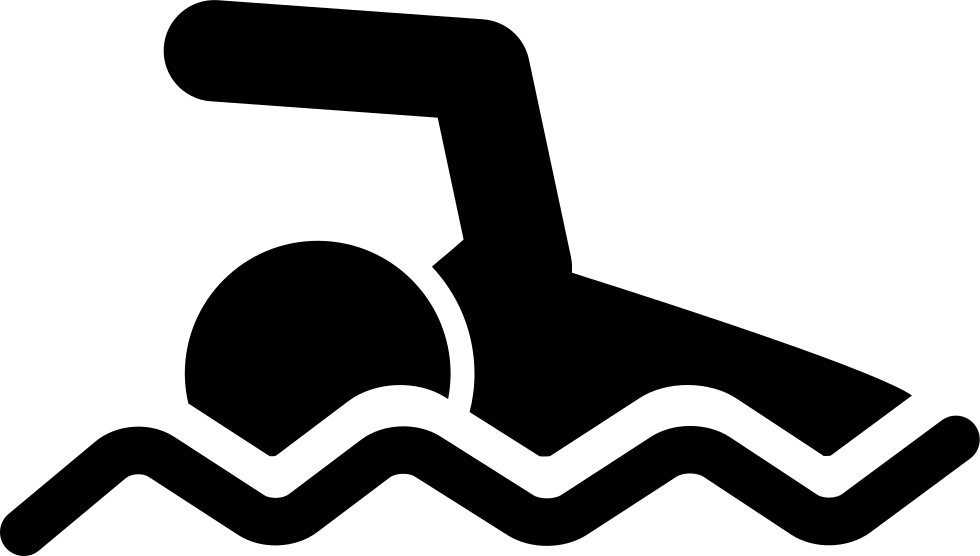 Person Swimming - - Siluetas De Una Persona Nadando (980x556), Png Download