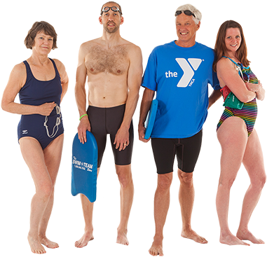 Swimmers - Ymca Swim Instructor (389x406), Png Download