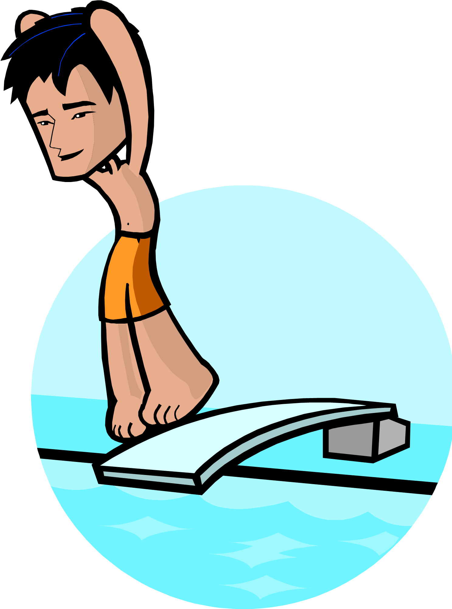 Camera Clipart Images Black And White - Diving Clip Art (1485x2032), Png Download