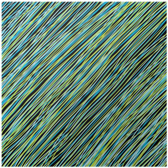 Póster Fondo Abstracto De Líneas Azules Y Verdes • - Green (400x400), Png Download