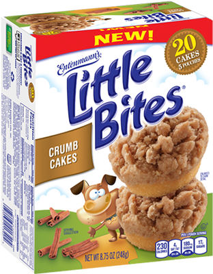Little Bites Crumb Cakes (350x433), Png Download