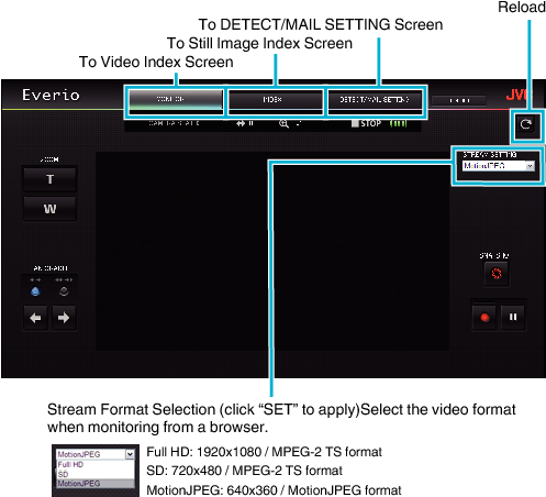 Recording Screen - Jvc Gc-px100 (496x458), Png Download
