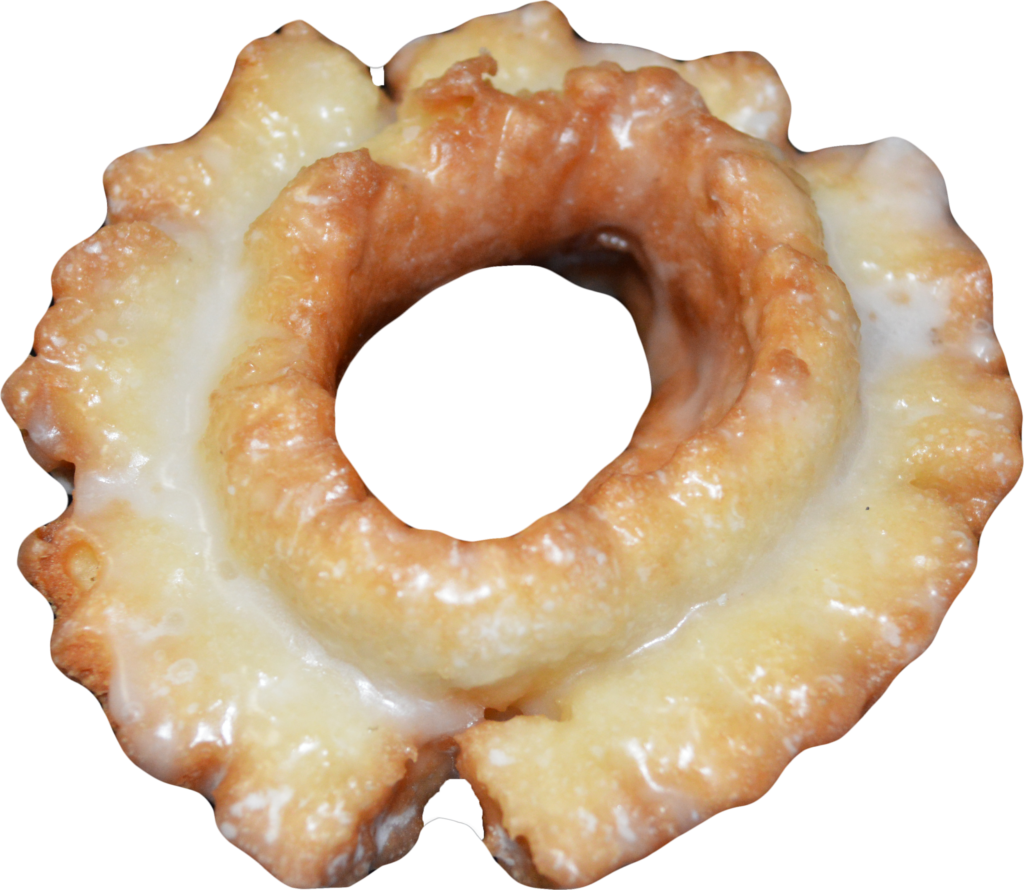 Classic Glazed Old Fashioned Cake Doughnut - Old Fashioned Donut Png (1024x890), Png Download