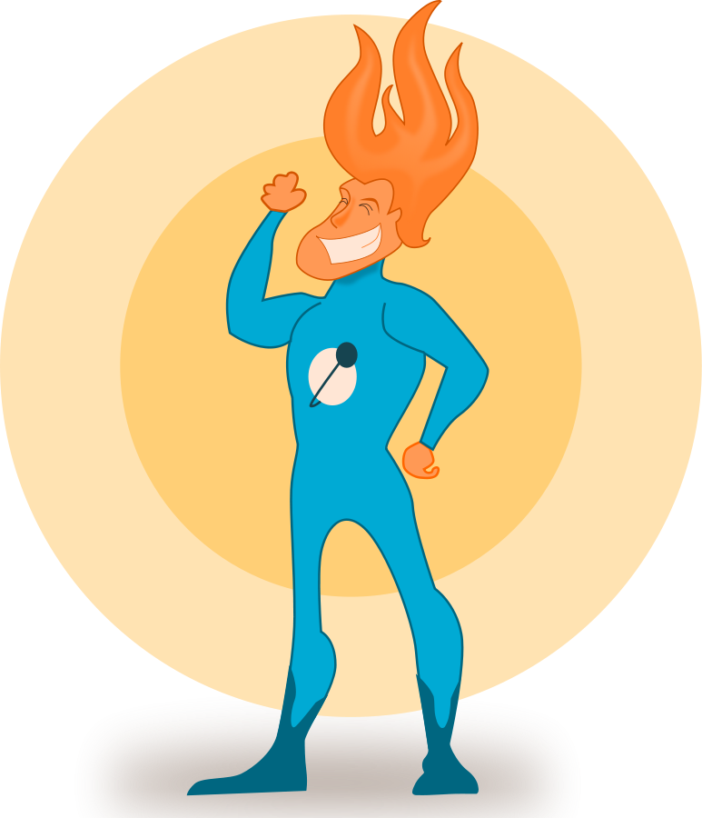 Flame Clipart Png File Tag List, Flame Clip Arts Svg - Flame Super Hero (773x900), Png Download