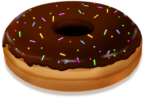 Donut, Sweets, Foodstuff, Bakery - Confectionery (498x340), Png Download