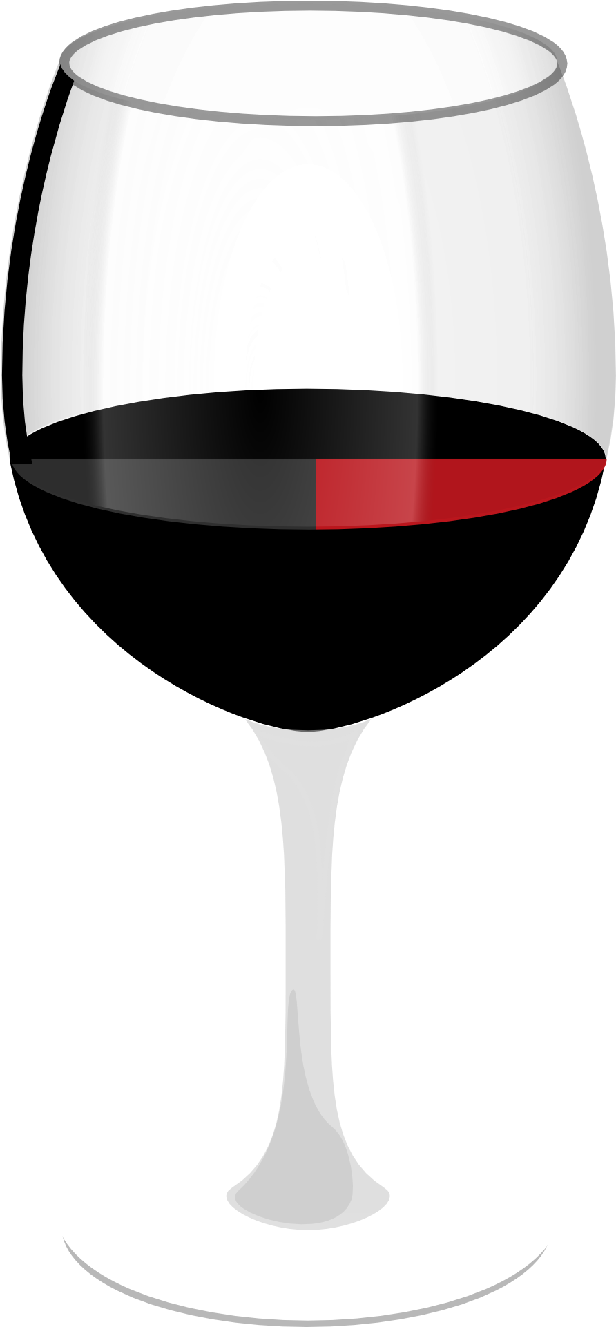Glass Red Wine Drink Bordeaux Beverage Drawing - Wine Glass Clip Art (960x1920), Png Download